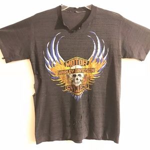 60s 70s Vintage Harley Davidson T-shirt